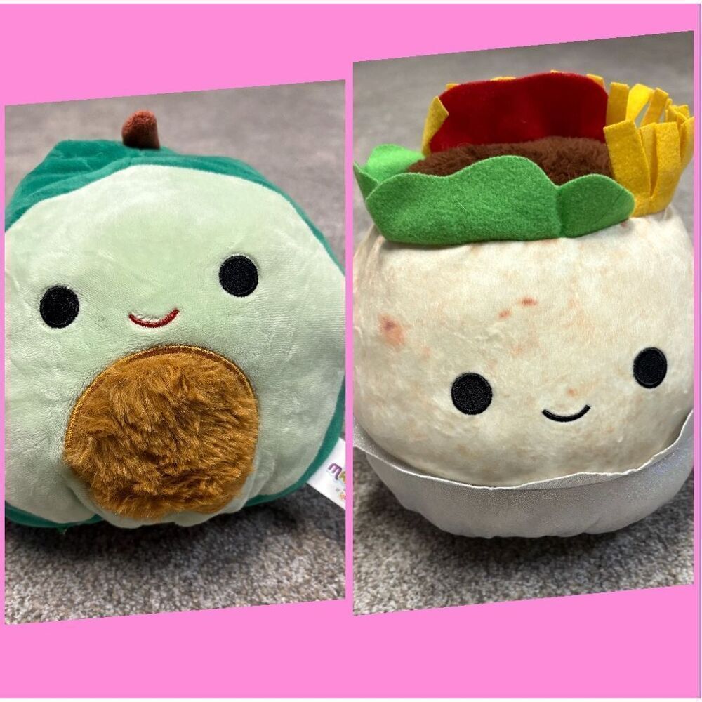 Squishmallows Flip A Mallows Avacado Burrito 8”
